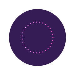 Round Circle Shape Button Gradient Colored Texture Nostalgic 90's Style Neon Futuristic Element...