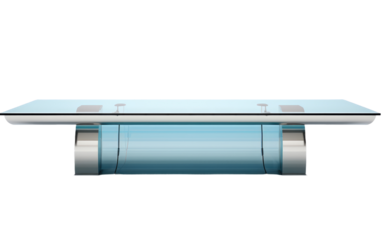 Smart Office Hub Modern Conference Table with Seamless Integration on a White or Clear Surface PNG Transparent Background