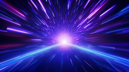 Naklejka premium blue, purple glowing. Magical explosion with colorful speed glow. Abstract star or sun. Explosion effect. Fast motion effect. Overlays, overlay, light transition, effects sunlight, lens flare, light.