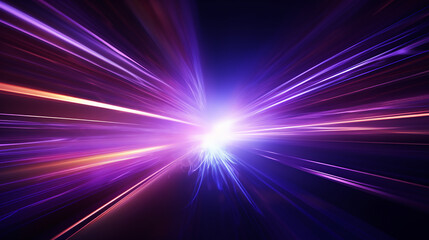 blue, purple glowing. Magical explosion with colorful speed glow. Abstract star or sun. Explosion effect. Fast motion effect. Overlays, overlay, light transition, effects sunlight, lens flare, light. - obrazy, fototapety, plakaty