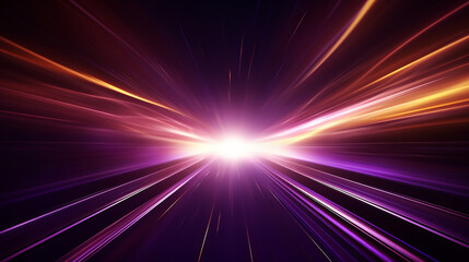 blue, purple glowing. Magical explosion with colorful speed glow. Abstract star or sun. Explosion...