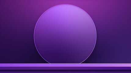  purple circle podium stand on the background of a geometric composition. Realistic purple and...
