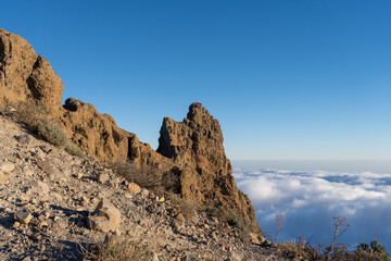 rocks in the mountains canary island