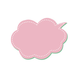 Vintage Soft Color Cute Vector Badges Set .pastel frame on white background. Cloud, heart, square shape. ヴィンテージの柔らかい色のかわいいベクトルのバッジ セット。 白い背景にパステルのフレーム。 雲、ハート、四角い形。