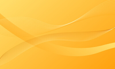 yellow smooth lines wave curves with gradient abstract background
