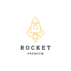 Rocket logo concept design template element vector illustration