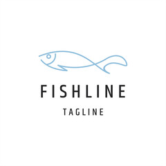 Fish logo concept design template element vector illustration