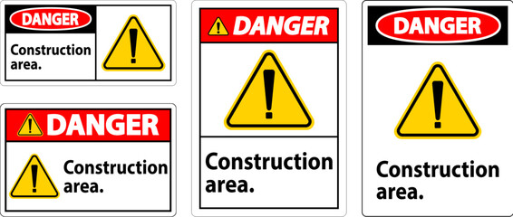 Danger Sign Construction Area