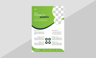 Creative Business Flyer Template Design in A4 Size Paper