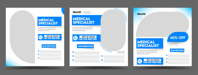Healthcare or Medical social media post template