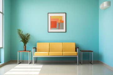 modern living room with sofa
