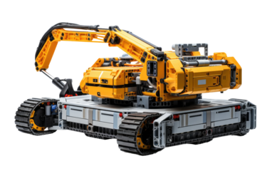 Engineering Car Auto Construction Robots on a White or Clear Surface PNG Transparent Background