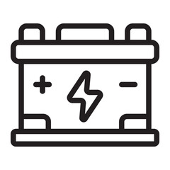 battery line icon