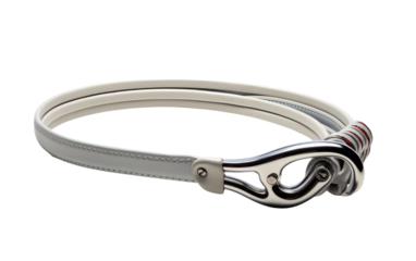 Silver Adjustable Vehicle Pulling Hook on a White or Clear Surface PNG Transparent Background