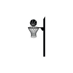 Icons for basketball that are flat. Sporting icons in white and black. Basketballs in vector form.