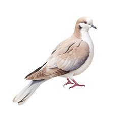 Dove isolated on white, transparent background