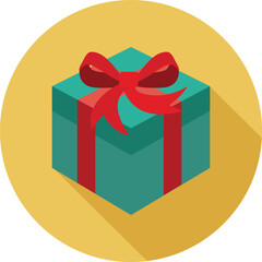 gift box with ribbon, christmas icon, christmas icon png, christmas symbols, merry christmas