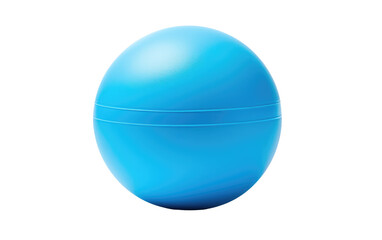 Blue Color Round Spherical Shape Ball on a White or Clear Surface PNG Transparent Background