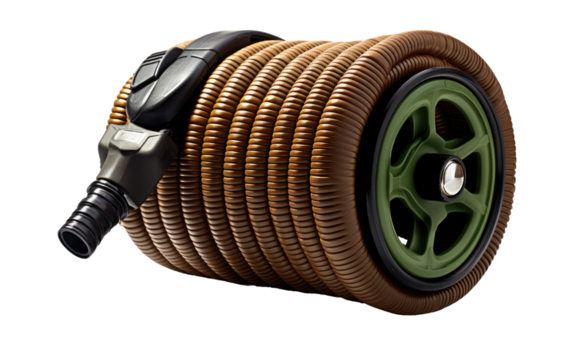 Water Tanker Pipe for Fire effected Buildings Emergency on a White or Clear Surface PNG Transparent Background