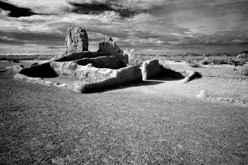 Casa Grande National Monument monochrome