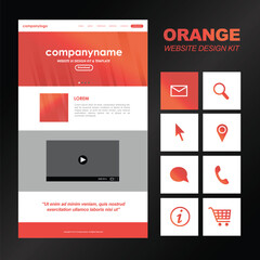 Useful website layout template and design kits

