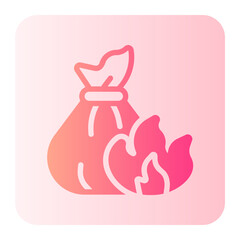 incineration gradient icon