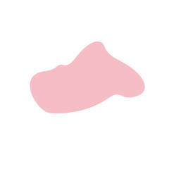 Modern liquid irregular blob shape abstract elements graphic Design. Pink flat style design fluid vector illustration set. 現代の液体の不規則な塊の形状の抽象的な要素のグラフィック デザイン。 ピンクのフラット スタイル デザイン流体ベクトル イラスト セット。