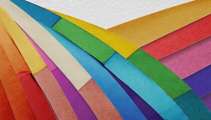 rainbow recycled paper craft background