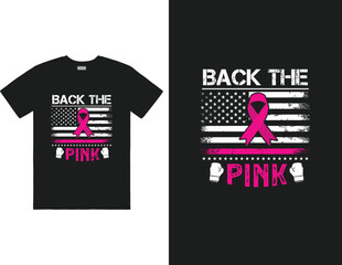 Back the Pink t-shirt design