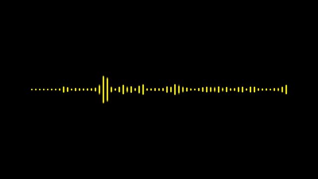 yellow motion blur bars audio equalizer graph for digital element.