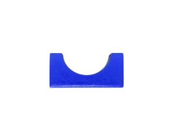 3d render of blue wooden block isolated on white background.PNG