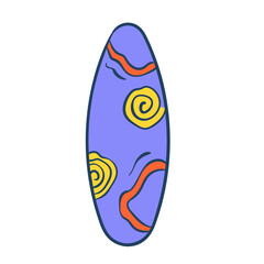 Surf Board Illustration Set