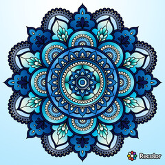 flower pattern illustration colorful 3d