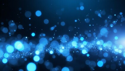 blue glow particle abstract bokeh background
