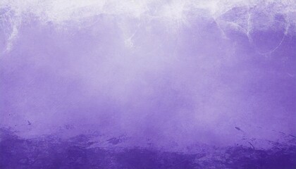 elegant lavender purple background with white hazy top border and dark royal purple grunge texture...
