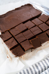 Homemade plain fudge
