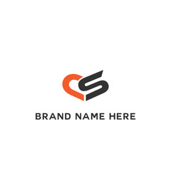 CS logo. C S design. White CS letter. CS, C S letter logo design. Initial C S letter linked circle uppercase monogram logo CS letter logo vector design.