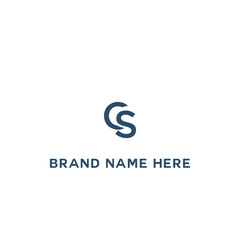 CS logo. C S design. White CS letter. CS, C S letter logo design. Initial C S letter linked circle uppercase monogram logo CS letter logo vector design.
