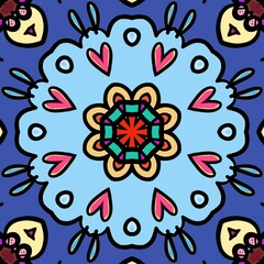 pattern, tile, mandala, seamless, design, digital, illustration, decoration, ornament, ornamental, art, symmetrical, symbol, wallpaper, background, element, decor, texture, style, ornate, beautiful