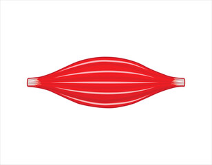 Healthy muscle vector illustration red muscle