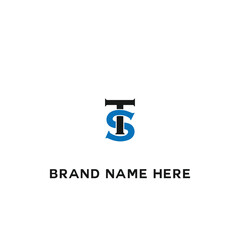 TS logo. T S design. White TS letter. TS, T S letter logo design. Initial T S letter linked circle uppercase monogram logo TS letter logo vector design.