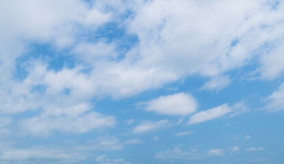 Blue sky with white clouds