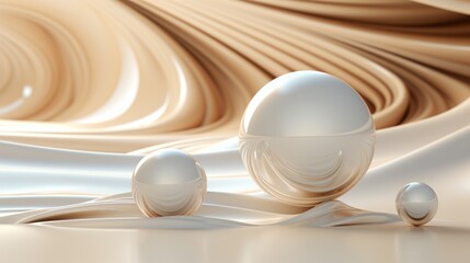 Minimalistic elegance as two pristine porcelain spheres rest upon a gleaming white surface, adding a touch of sophistication to the kitchen table