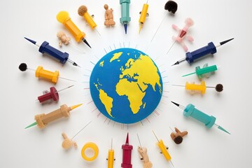 World Immunization Week, abstract illustration