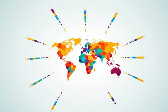 World Immunization Week, abstract illustration - Powered by Adobe
