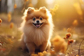 Foto op Plexiglas Adorable Pomeranian Dog © Ahmed