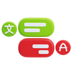 Conversation 3D illustrations