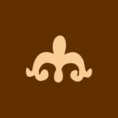 Round Pattern Mandala. Abstract design of Persian, Islamic, Turkish, Arabic vector circle floral ornamental border. Abstract Asian elements of the national pattern of the ancient nomads of the Kazakh