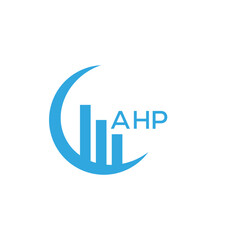 Fototapeta premium AHP letter logo design on black background. AHP creative initials letter logo concept. AHP letter design. 