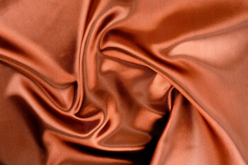 Brown and gold color silk texture.